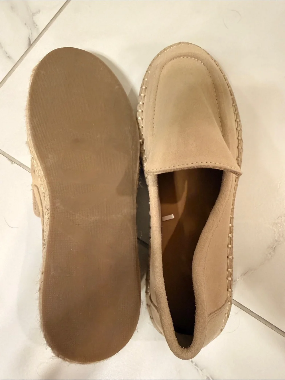 ZARA Cream Cloth Loafers – EU 40 / US 7.5–8 – Excellent Condition